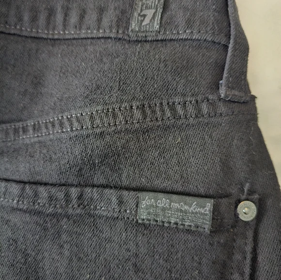 7 for all mankind high waist cropped straight size 29 - Picture 6 of 8